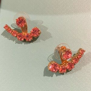 Kate ♠️ Spade earrings - gold and pink